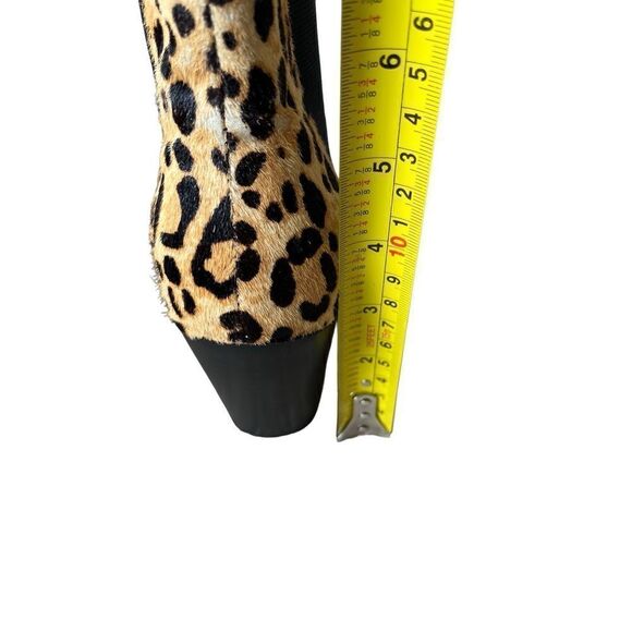 Steve Madden Patricia Leopard Print Cow Hair Ankle Boots size 8M - Picture 11 of 13